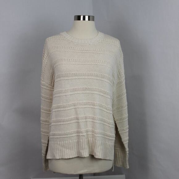 Cupcakes & Cashmere Women's Cozy Oversized Knit Baggy Sweater Ivory Size - Picture 6 of 8